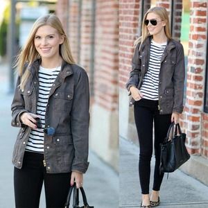 J. Crew Gray Utility Jacket